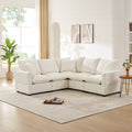 84*84" Modern L Shape Modular Sofa, 5 Seat Chenille Sectional Couch