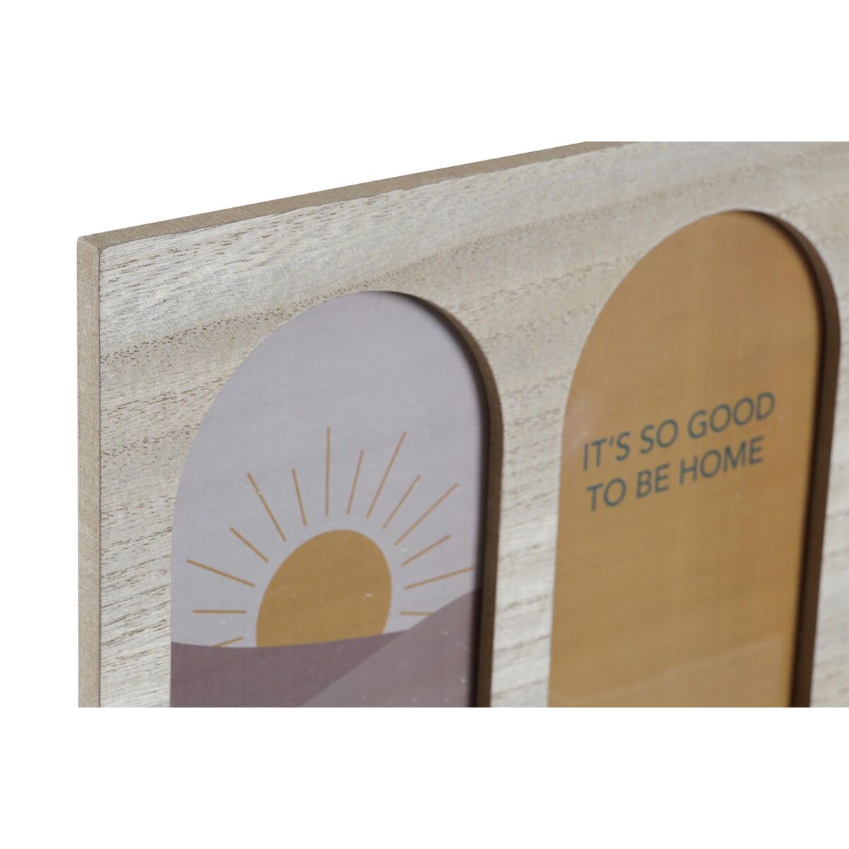 Coat rack DKD Home Decor 56 x 5 x 23,5 cm Natural Multicolour MDF Wood